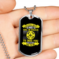 Wants You To Go Necklace Stainless Steel or 18k Gold Dog Tag 24" Chain-Express Your Love Gifts