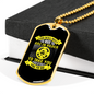 Wants You To Go Necklace Stainless Steel or 18k Gold Dog Tag 24" Chain-Express Your Love Gifts