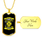 Wants You To Go Necklace Stainless Steel or 18k Gold Dog Tag 24" Chain-Express Your Love Gifts