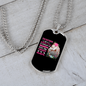Warm Hearts Horse Necklace Stainless Steel or 18k Gold Dog Tag 24" Chain-Express Your Love Gifts
