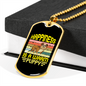 Warm Puppy Bulldog Necklace Stainless Steel or 18k Gold Dog Tag 24" Chain-Express Your Love Gifts