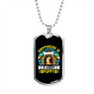 Warm Puppy Necklace Stainless Steel or 18k Gold Dog Tag 24" Chain-Express Your Love Gifts