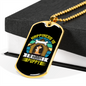 Warm Puppy Necklace Stainless Steel or 18k Gold Dog Tag 24" Chain-Express Your Love Gifts