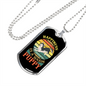 Warm Puppy Siberian Necklace Stainless Steel or 18k Gold Dog Tag 24" Chain-Express Your Love Gifts