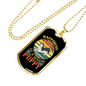Warm Puppy Siberian Necklace Stainless Steel or 18k Gold Dog Tag 24" Chain-Express Your Love Gifts