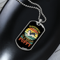 Warm Puppy Siberian Necklace Stainless Steel or 18k Gold Dog Tag 24" Chain-Express Your Love Gifts