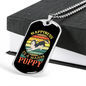 Warm Puppy Siberian Necklace Stainless Steel or 18k Gold Dog Tag 24" Chain-Express Your Love Gifts