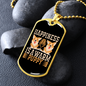 Warm Puppy White Necklace Stainless Steel or 18k Gold Dog Tag 24" Chain-Express Your Love Gifts