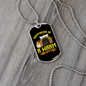 Warm Puppy Yellow Necklace Stainless Steel or 18k Gold Dog Tag 24" Chain-Express Your Love Gifts