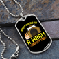 Warm Puppy Yellow Necklace Stainless Steel or 18k Gold Dog Tag 24" Chain-Express Your Love Gifts