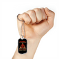 Warning I'm A Firefighter Gift Stainless Steel or 18k Gold Dog Tag 24" Chain-Express Your Love Gifts