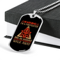 Warning I'm A Firefighter Gift Stainless Steel or 18k Gold Dog Tag 24" Chain-Express Your Love Gifts