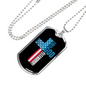 Warrior In Christ Christian Necklace Stainless Steel or 18k Gold Dog Tag 24" Chain-Express Your Love Gifts