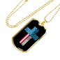 Warrior In Christ Christian Necklace Stainless Steel or 18k Gold Dog Tag 24" Chain-Express Your Love Gifts