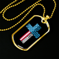 Warrior In Christ Christian Necklace Stainless Steel or 18k Gold Dog Tag 24" Chain-Express Your Love Gifts