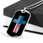 Warrior In Christ Christian Necklace Stainless Steel or 18k Gold Dog Tag 24" Chain-Express Your Love Gifts