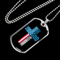 Warrior In Christ Christian Necklace Stainless Steel or 18k Gold Dog Tag 24" Chain-Express Your Love Gifts