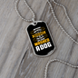 Wash a Dog Necklace Stainless Steel or 18k Gold Dog Tag 24" Chain-Express Your Love Gifts