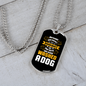 Wash a Dog Necklace Stainless Steel or 18k Gold Dog Tag 24" Chain-Express Your Love Gifts