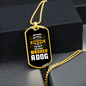 Wash a Dog Necklace Stainless Steel or 18k Gold Dog Tag 24" Chain-Express Your Love Gifts