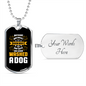 Wash a Dog Necklace Stainless Steel or 18k Gold Dog Tag 24" Chain-Express Your Love Gifts