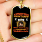 Washed Dog Necklace Stainless Steel or 18k Gold Dog Tag 24" Chain-Express Your Love Gifts
