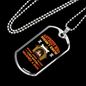 Washed Dog Necklace Stainless Steel or 18k Gold Dog Tag 24" Chain-Express Your Love Gifts
