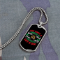Washington Dog Friend Green Necklace Stainless Steel or 18k Gold Dog Tag 24" Chain-Express Your Love Gifts