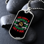 Washington Dog Friend Green Necklace Stainless Steel or 18k Gold Dog Tag 24" Chain-Express Your Love Gifts