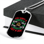 Washington Dog Friend Green Necklace Stainless Steel or 18k Gold Dog Tag 24" Chain-Express Your Love Gifts