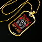Washington Dog Friend Head Necklace Stainless Steel or 18k Gold Dog Tag 24" Chain-Express Your Love Gifts