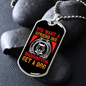 Washington Dog Friend Head Necklace Stainless Steel or 18k Gold Dog Tag 24" Chain-Express Your Love Gifts