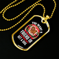 Washington Dog Friend Necklace Stainless Steel or 18k Gold Dog Tag 24" Chain-Express Your Love Gifts