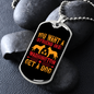 Washington Dog Friend Orange Necklace Stainless Steel or 18k Gold Dog Tag 24" Chain-Express Your Love Gifts