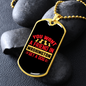 Washington Dog Friend Red Necklace Stainless Steel or 18k Gold Dog Tag 24" Chain-Express Your Love Gifts