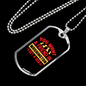 Washington Dog Friend Red Necklace Stainless Steel or 18k Gold Dog Tag 24" Chain-Express Your Love Gifts