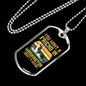 Washington Dog Friend Yellow Necklace Stainless Steel or 18k Gold Dog Tag 24" Chain-Express Your Love Gifts