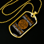 Wasn'T Smoking CigArettes Firefighter Gift Stainless Steel or 18k Gold Dog Tag 24" Chain-Express Your Love Gifts