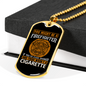 Wasn'T Smoking CigArettes Firefighter Gift Stainless Steel or 18k Gold Dog Tag 24" Chain-Express Your Love Gifts