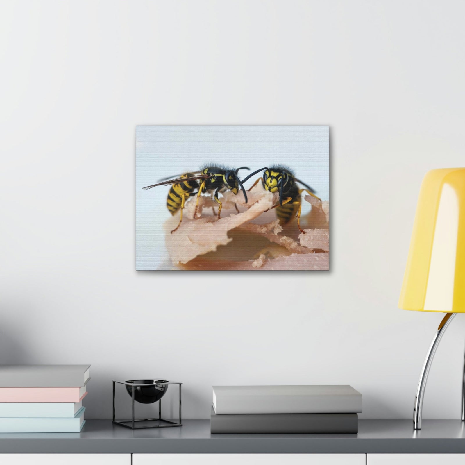 Scripture Walls Wasp Couple Wasp Couple Print Animal Wall Art Wildlife Canvas Prints Wall Art Ready to Hang Unframed-Express Your Love Gifts
