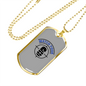 Watch Your Six Bulls Eye Necklace Stainless Steel or 18k Gold Dog Tag 24"-Express Your Love Gifts