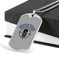 Watch Your Six Bulls Eye Necklace Stainless Steel or 18k Gold Dog Tag 24"-Express Your Love Gifts