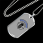Watch Your Six Bulls Eye Necklace Stainless Steel or 18k Gold Dog Tag 24"-Express Your Love Gifts