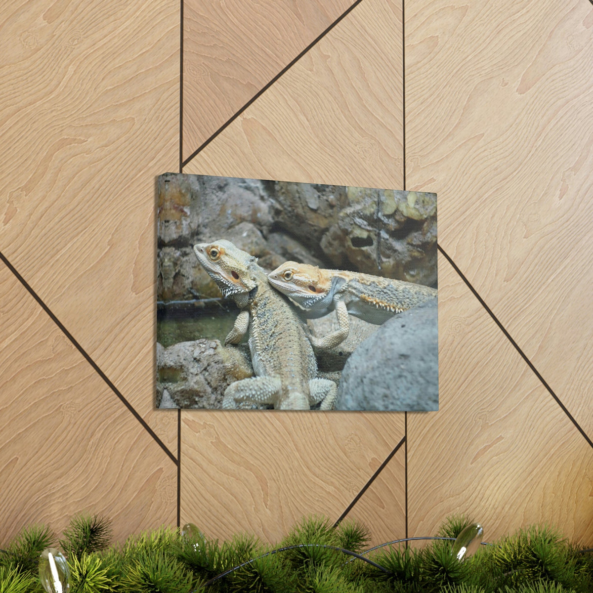 Scripture Walls Water Dragon Couple Water Dragon Couple Print Animal Wall Art Wildlife Canvas Prints Wall Art Ready to Hang Unframed-Express Your Love Gifts