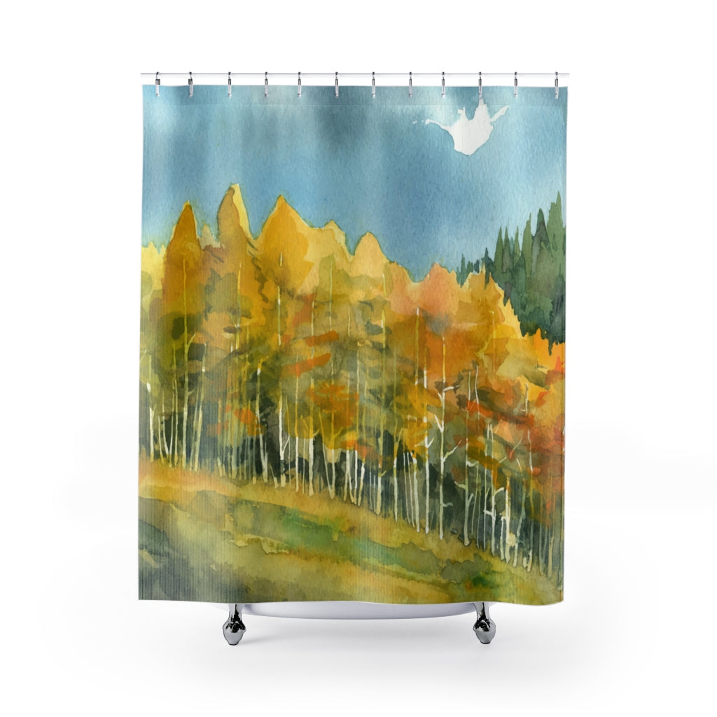 Watercolor Beautiful Painting Stylish Design 71" x 74" Elegant Waterproof Shower Curtain for a Spa-like Bathroom Paradise Exceptional Craftsmanship-Express Your Love Gifts