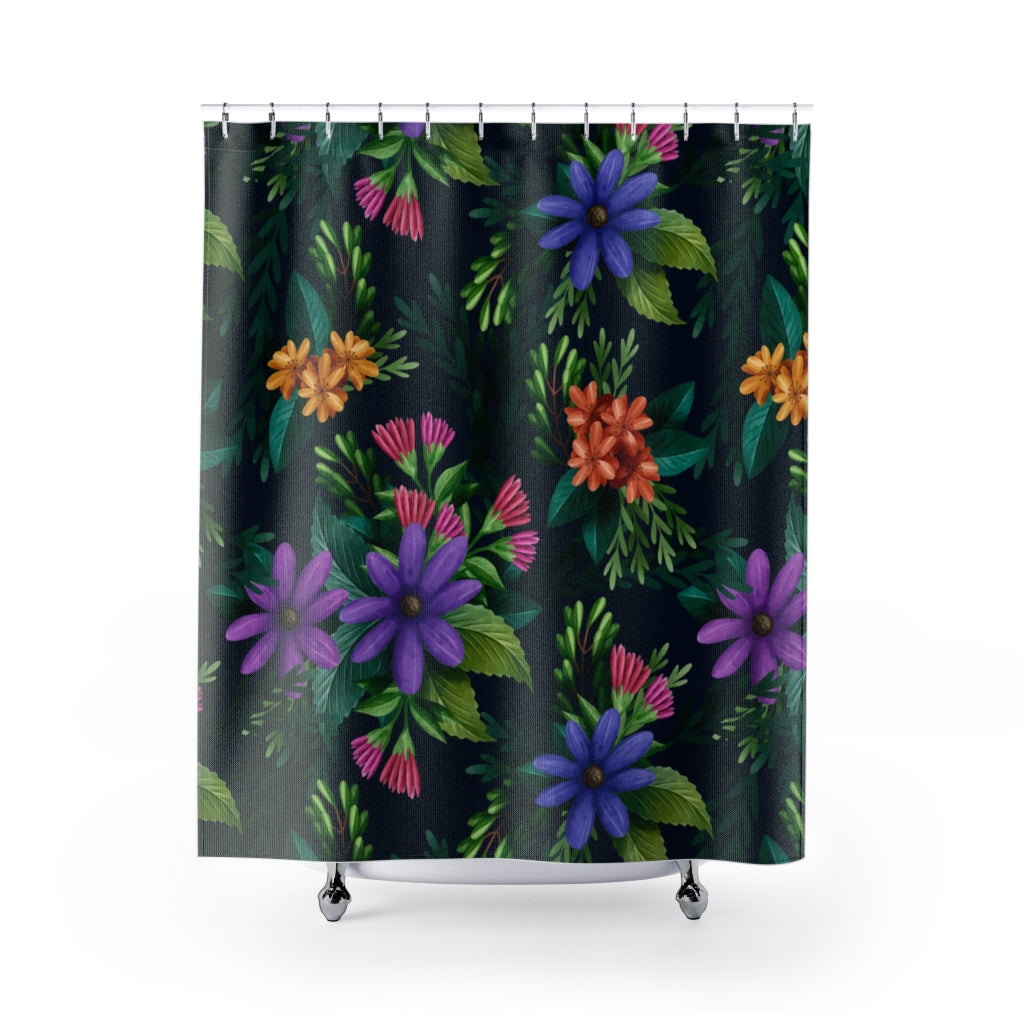 Watercolor Floral Pattern Stylish Design 71" x 74" Elegant Waterproof Shower Curtain for a Spa-like Bathroom Paradise Exceptional Craftsmanship-Express Your Love Gifts