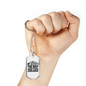 Way True Life Jesus Christian Necklace Stainless Steel or 18k Gold Dog Tag 24" Chain-Express Your Love Gifts