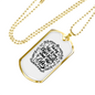 Way Truth Life Christian Necklace Stainless Steel or 18k Gold Dog Tag 24" Chain-Express Your Love Gifts
