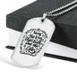 Way Truth Life Christian Necklace Stainless Steel or 18k Gold Dog Tag 24" Chain-Express Your Love Gifts