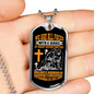 We Are All Faced Necklace Stainless Steel or 18k Gold Dog Tag 24" Chain-Express Your Love Gifts